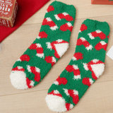 Women's Multicolor Christmas Gift Coral Fleece Socks