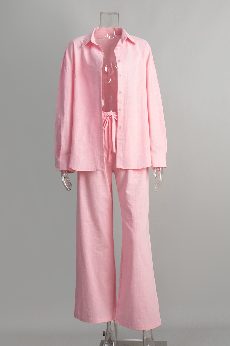 100% cotton shirt and long pants set