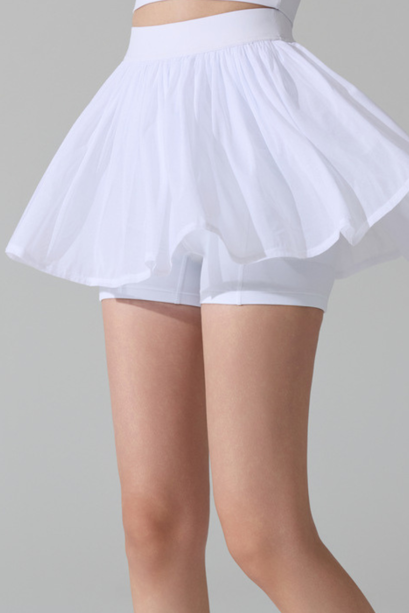 Women's Athletic Mesh-Pleated Anti-Exposure Mini Skirt