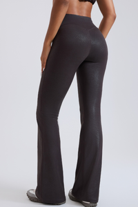 Women’s High-Waist Fitness Flare Pants.