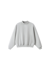 Unisex Fall Streetwear Boxy Mockneck Sweatshirt