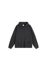 Men's Fall Winter 100% Cotton Washed Frayed Hem Hoodie