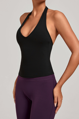 Women's V-neck Quick-Dry Fitting Sports Tank Top