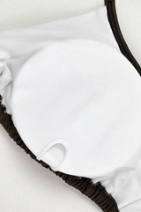 Women's Metal Waist High Slit Starfish Cover-up Bikini Set