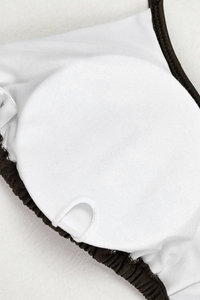 Women's Metal Waist High Slit Starfish Cover-up Bikini Set