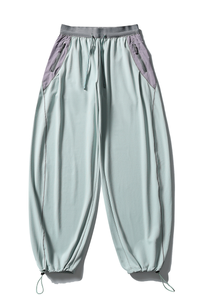 Unisex  Drawstring Hem Waterproof Quick-Dry Curved Pants