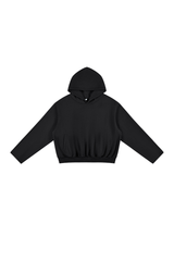 Men's Fall Boxy Cropped Kangaroo Pocket Drop-Shoulder Hoodie