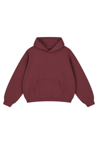 Unisex Fall Fleece Drop Shoulder Pullover Hooded Sweatshirts
