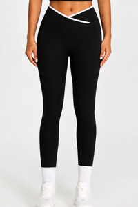 Women's Athletic Cross-Waist High Stretch Yoga Leggings