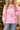 Women's Cute Christmas Crew Neck Sweater Pink Merry Letter