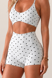 Women's Leopard Print High Waist Workout Yoga Shorts