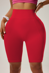 Women's High Stretch High Waist Butt Lifting Biker Shorts