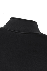 Women's Fall Boxy Cropped Stand Collar Quarter Zip Sweatshirt