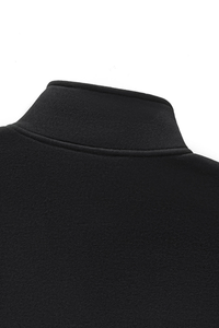 Women's Fall Boxy Cropped Stand Collar Quarter Zip Sweatshirt