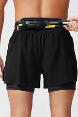 Men's 2-in-1 Running Shorts with Quick-Dry Outer Layer