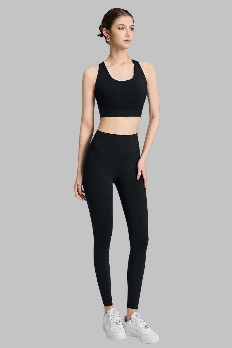 Women's Wide Strap Bra and High-Waisted Leggings 2-Piece Sets