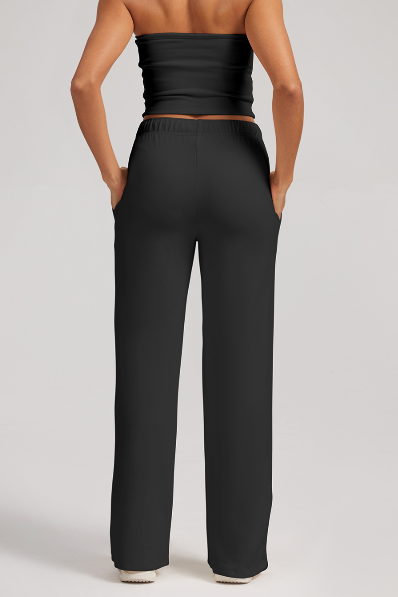 Women's  high-waist drawstring sweatpants