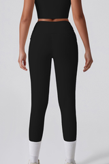 Women's Athletic Twist Cross Waist Yoga Leggings