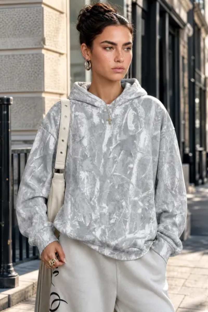 Women's Fall Leopard Print Coquette Style Hoodie