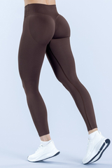 Seamless crossover waistband long pants