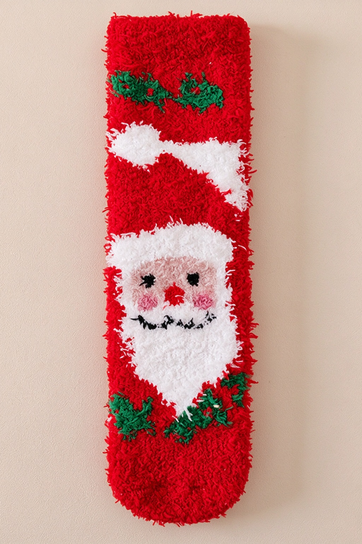 Unisex Christmas Gift Cute Print Holiday Coral Fleece Socks