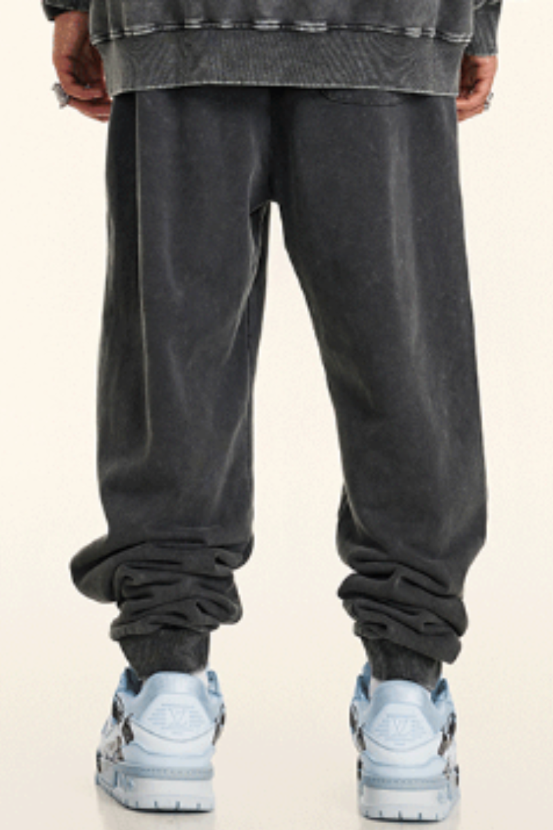 Unisex Cotton Fall Heavyweight Trendy Jogger Pants