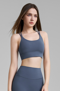 Women's Athletic U-Neck Crisscross Back Sports Bra
