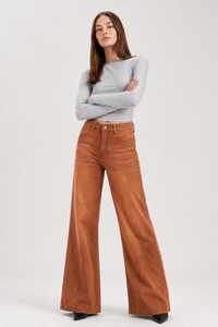 Women's Fall High Waist Wide Leg Flare Jeans