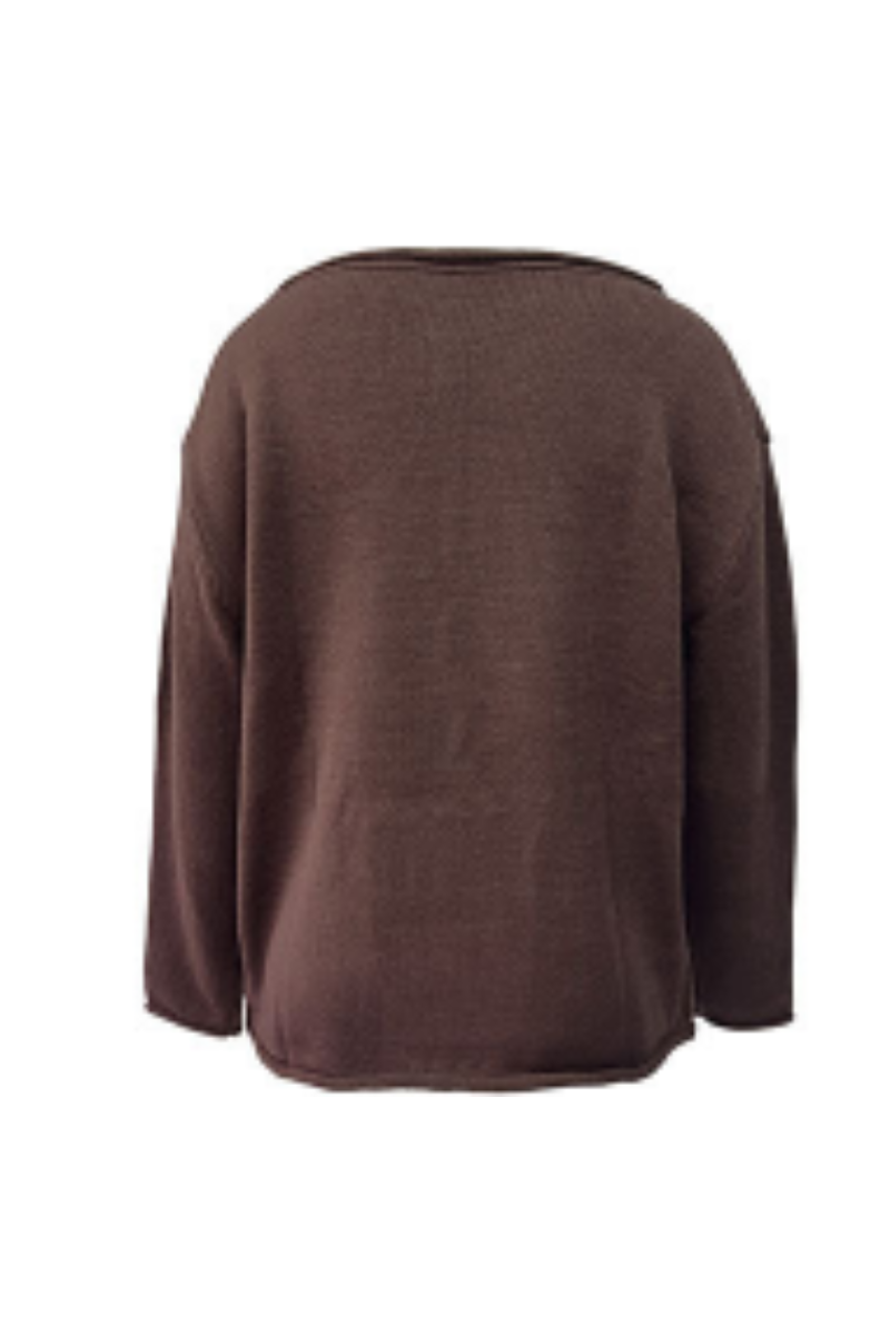 Women's Fall Crew Neck Striped Thin Lazy Knit Sweater