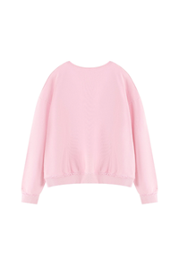 Women's Fall Raw Edge Neck Kangaroo Pocket Sweatshirt