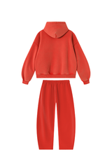 Unisex Fall Fleece Sets:Relaxed Hoodie And Sweatpants