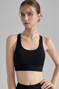 Women's U-Neck Crisscross Straps High Impact Sports Bra