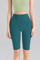 Women's High Waist V-Seam Butt Lifting 5 Inch Yoga Shorts