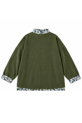 Women’s Fall Oversized Appliqué Western Mock Neck Sweatshirt