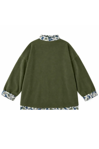 Women’s Fall Oversized Appliqué Western Mock Neck Sweatshirt
