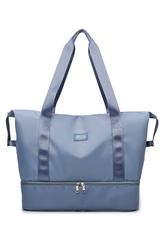 Large Capacity Bottom Zippered Compartment Handle Bag