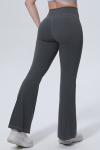 Women's Athletic High-Waist Shapewear Flare Pants
