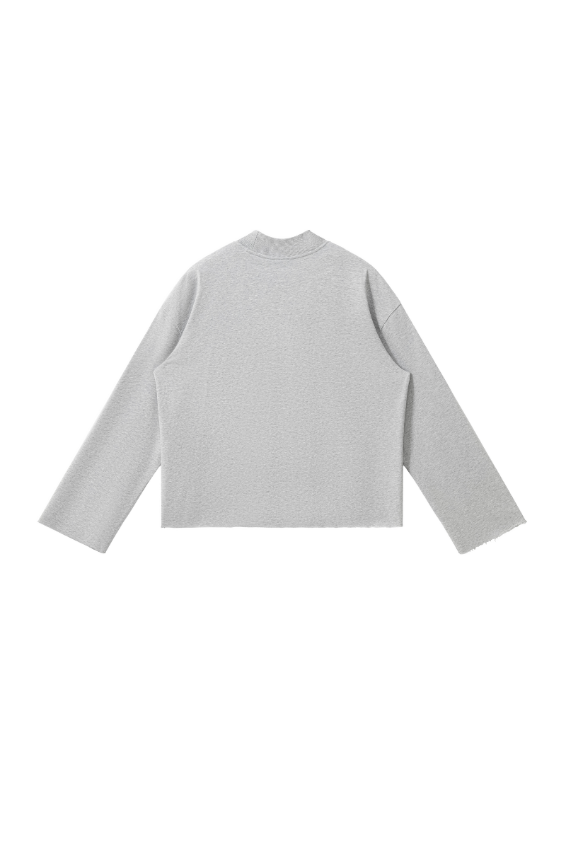 Men's Fall Comfort Colors Style Mock Neck Sweatshirt