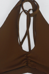 Women's Halterneck Cross Strap Multi-Back Sports Yoga Bra