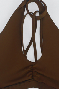 Women's Halterneck Cross Strap Multi-Back Sports Yoga Bra