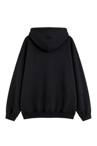 Unisex Fall 100% Cotton Solid Kangaroo Pocket Hoodie