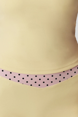 Women's Polka Dot TankTop & V-Waist Split Hem Flare Yoga Pants Set