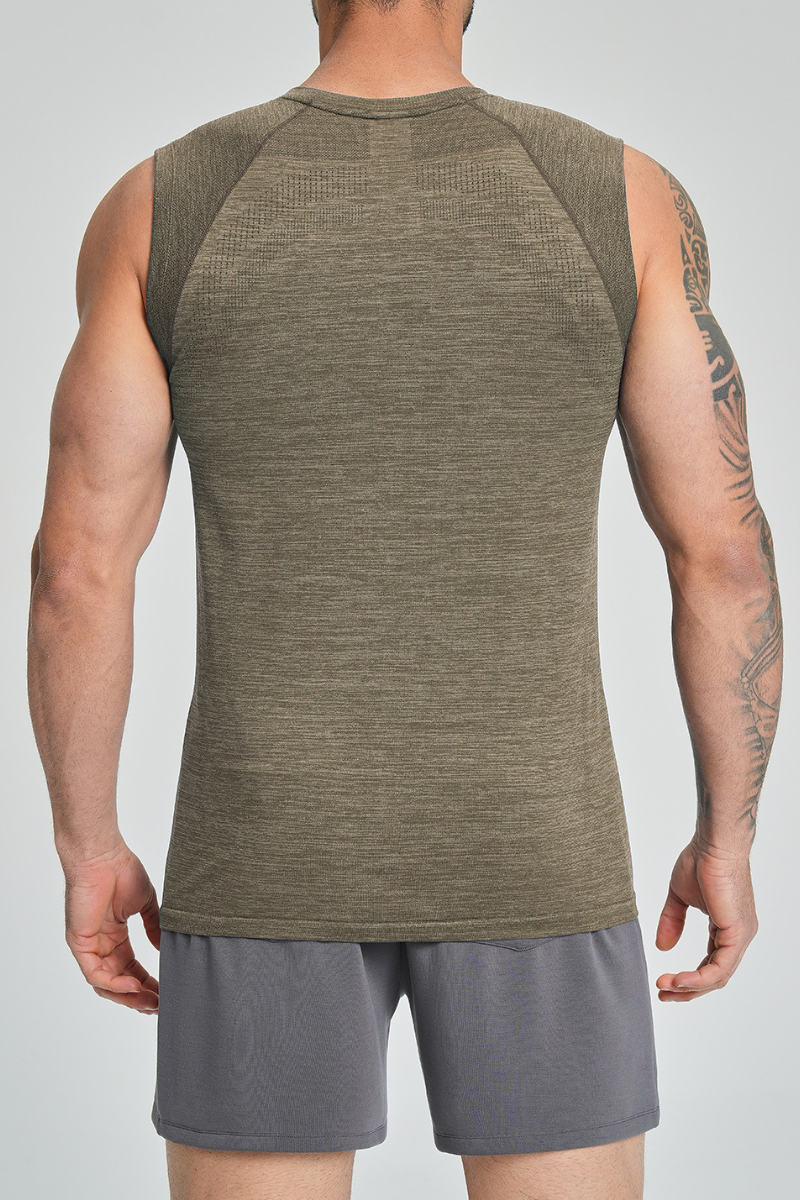 Men's Summer Soft Textured Quick Dry Sports Tank Top