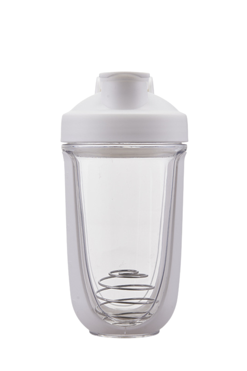 500ml Sports Shaker Bottle With Clear Body & Blender Ball