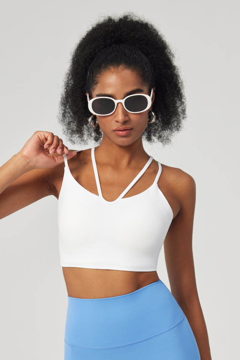 Women's V-Neck Double-Strap Sports Bra