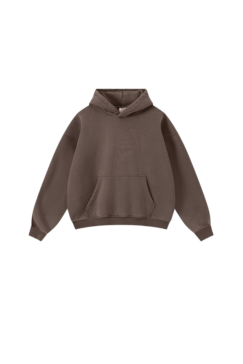 Men's Washed Fleece-lined Hoodie