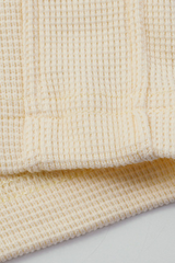 Unisex 330G Waffle Shorts - Straight Drawstring Knee-Length