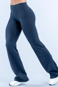 Women's Nude‑Feel Butt-Lifting Seam Yoga Flare Pants