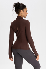 Slim-fit, stand-up collar sports jacket