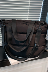 Women's Spacious Padded Tote Crossbody Bag